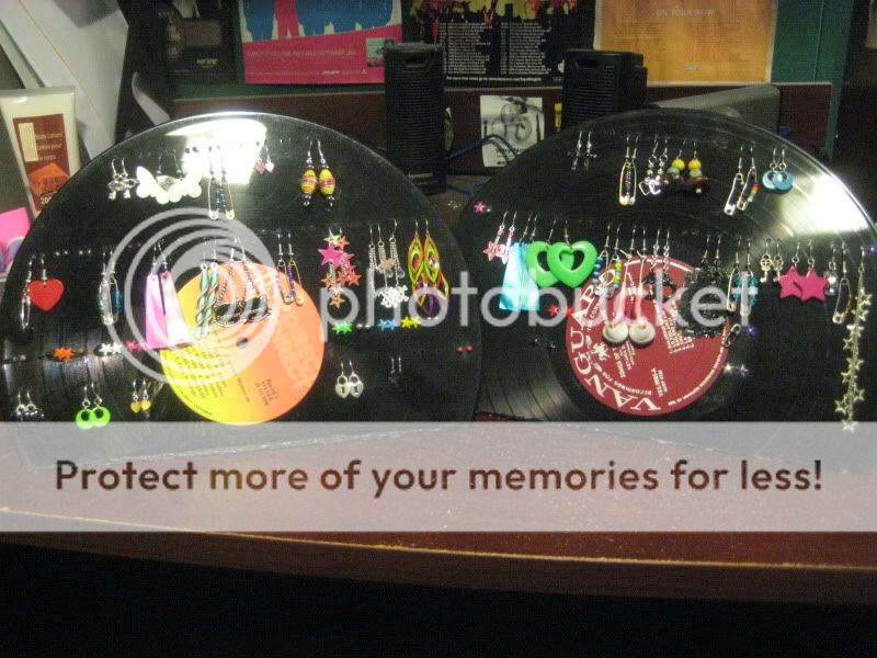 Record Earring Holder JEWELRY AND TRINKETS